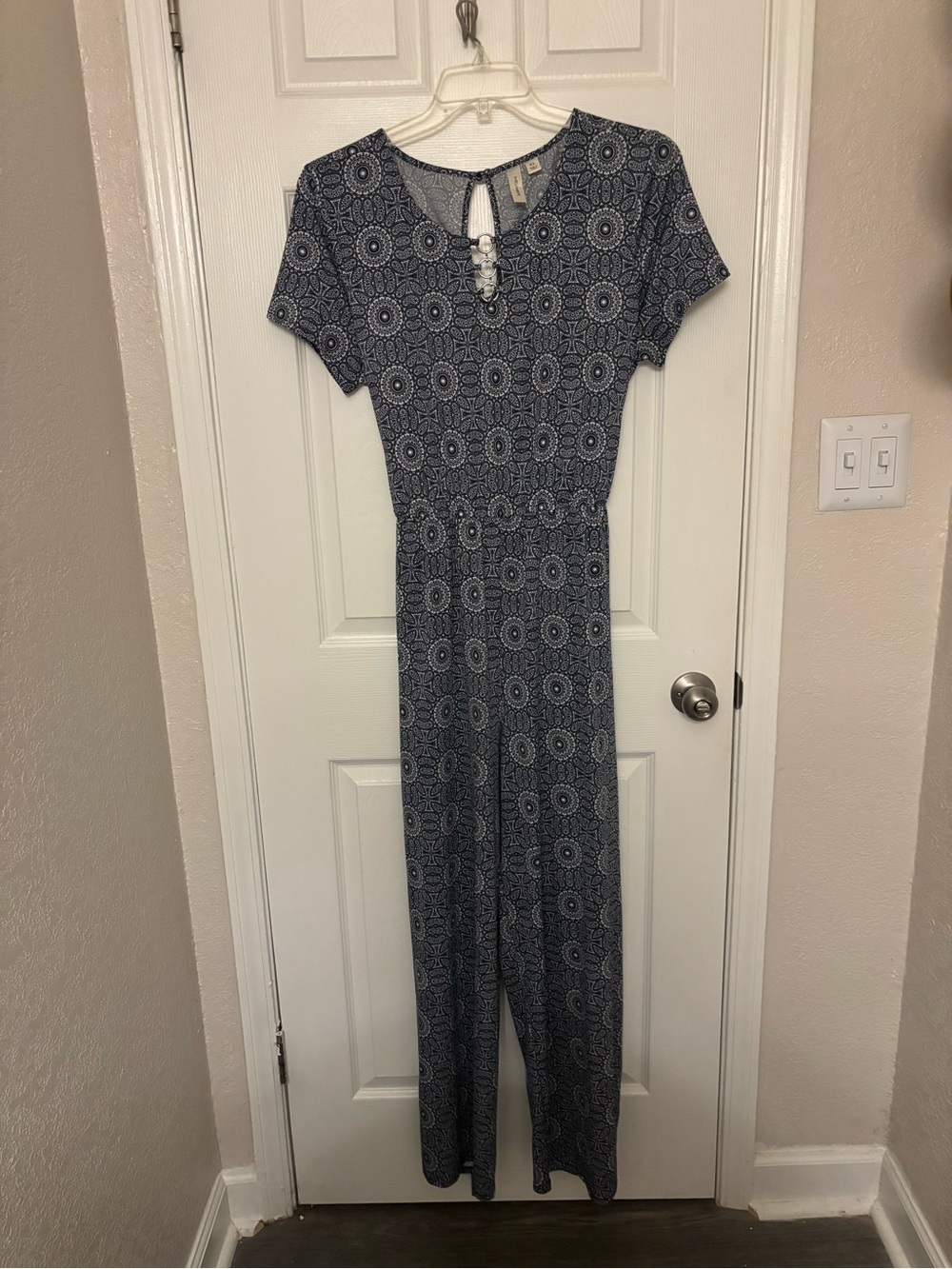 Navy & White Jumpsuit - Size XL